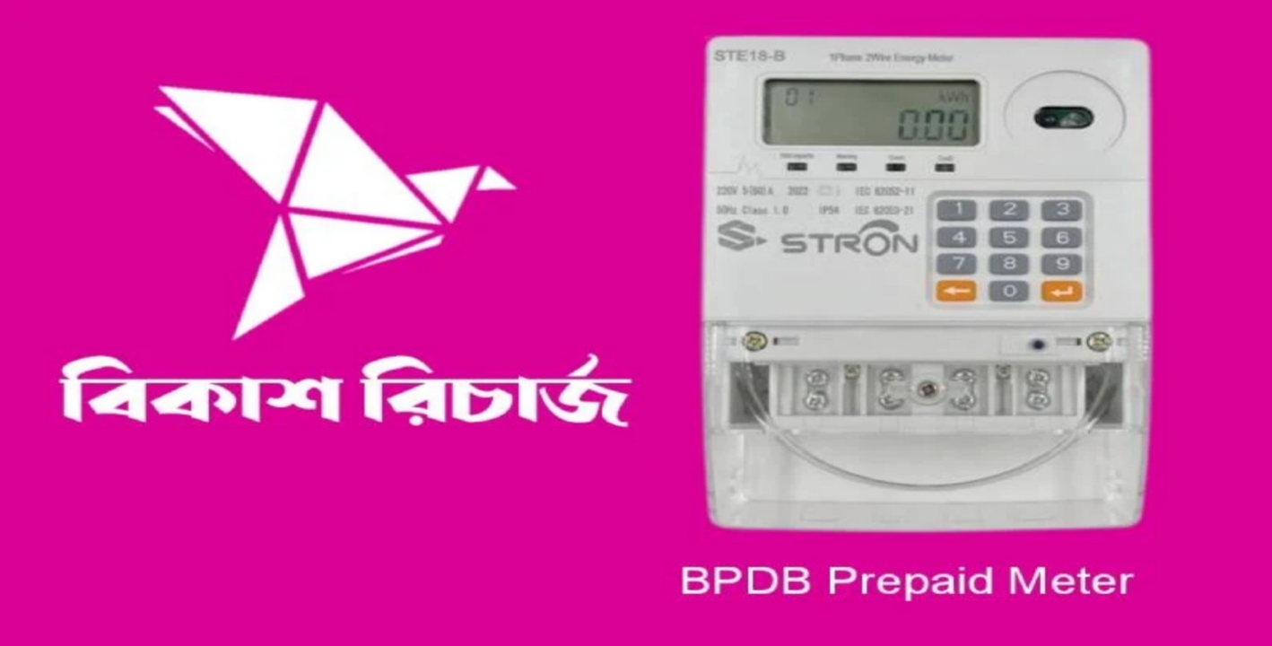 Prepaid Meter Recharge করুন ঘরে বসে বিকাশ এর মাধ্যমে