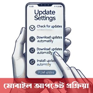 মোবাইল ফোন আপডেট করার ধাপসমূহ