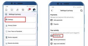 ফেসবুক এক্টিভিটি লগ সেটিংস