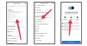 ফেসবুক প্রোফাইল লক চালু করার ধাপ